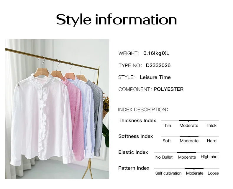 Fashion New Women Elegant Office Shirt,Long Sleeve Top Causal Comfort Simple Shirt,Shirts & Blouses,Tops For Women,Women Clothes