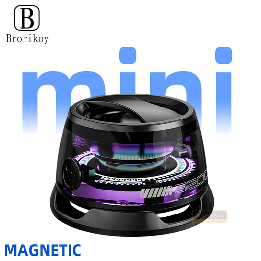 Bluetooth 5.3 Speaker Mini Speaker Portable Magnetic Speaker Mini Sound Box 7 Hours Playback Phone Holder for PC XIAOMI HUAWEIv