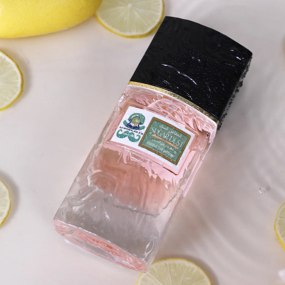 Sugar Dust Woody Floral Perfume - Long-Lasting Unisex Scent Fresh Rose Jasmine Lemon Warm Coniferous Woods Sweet Candied Citrus SwiftNest