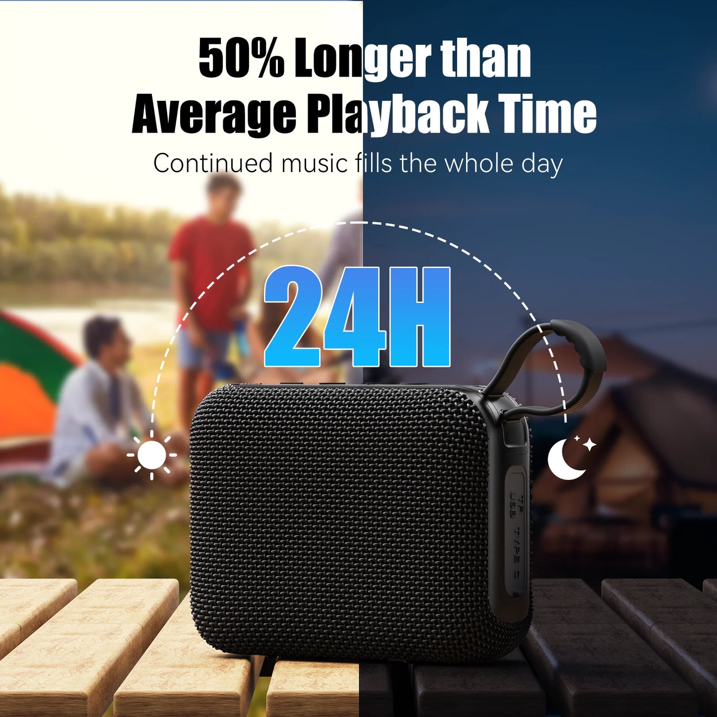 Bluetooth Speakers TWS 10W Enhanced Bass Portable Outdoor Wireless Speaker 30Hrs IP7 Waterproof Shower Speaker Bluetooth 5.3