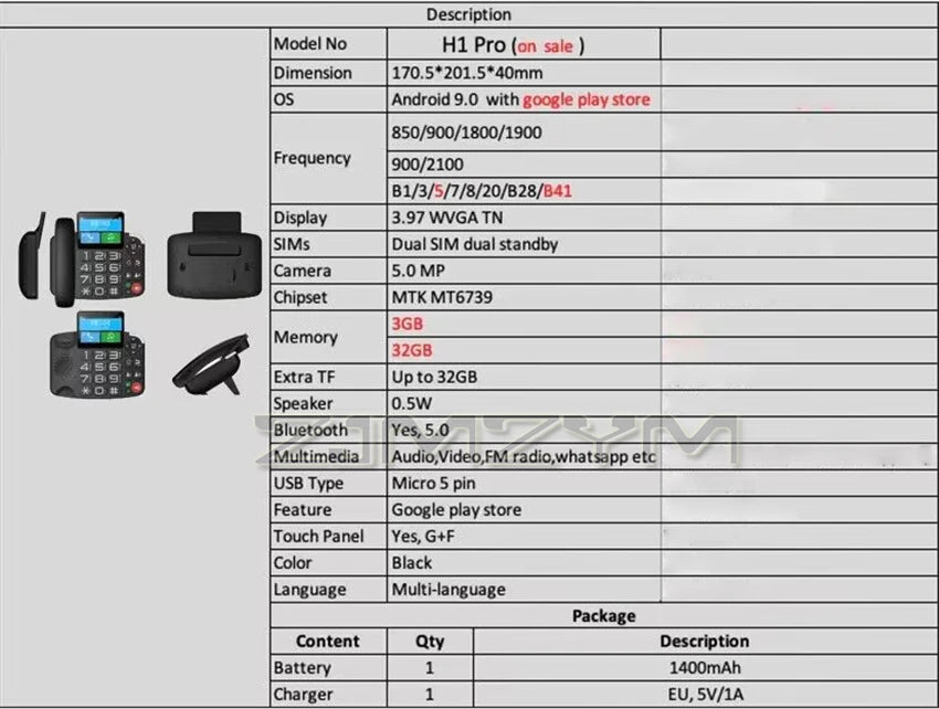 Android LTE Fixed Wireless landline 4G SIM network video phone universal elderly WIFI Touch Screen video Telephone home office