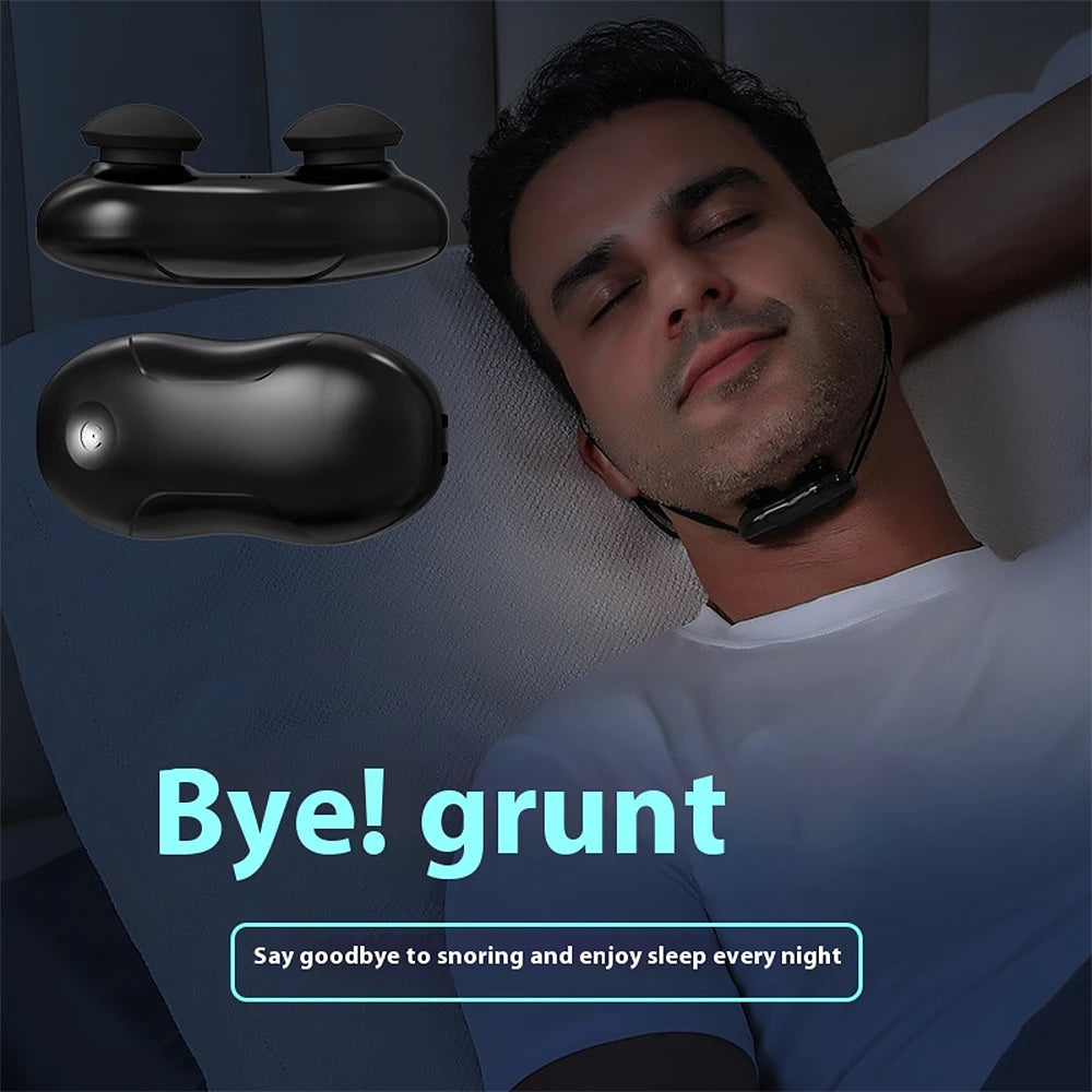 Smart Anti Snoring Device EMS Pulse Stop Snore Portable Comfortable Sleep Well Stop Snore Health Care Sleep Apnea Aid