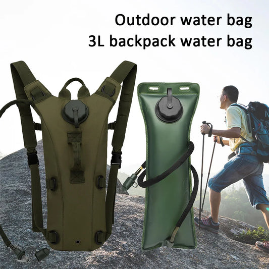 Sports backpack with 3L waterproof water bladder, suitable for running, jogging and cycling