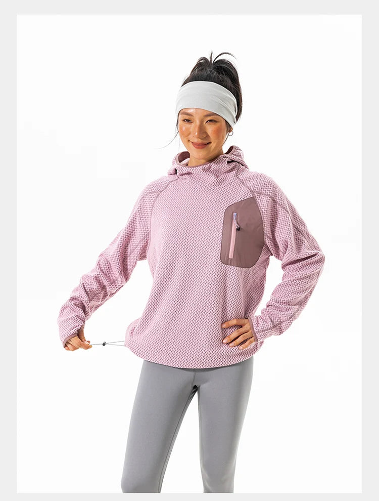 Outdoor Sport Hoodie Men Women Loose Casual Lightweight Warm Pullover Hooded Sweatshirts Couple Autumn Winter Hoody Tops