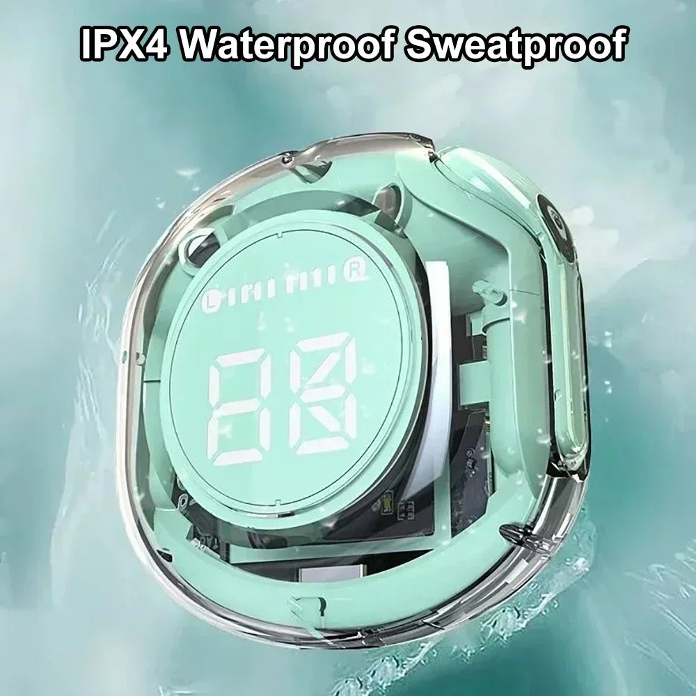 Wireless Bluetooth Headset Wireless Bluetooth Headphones LED Power Digital Display Stereo Wireless Earphones for smartphones