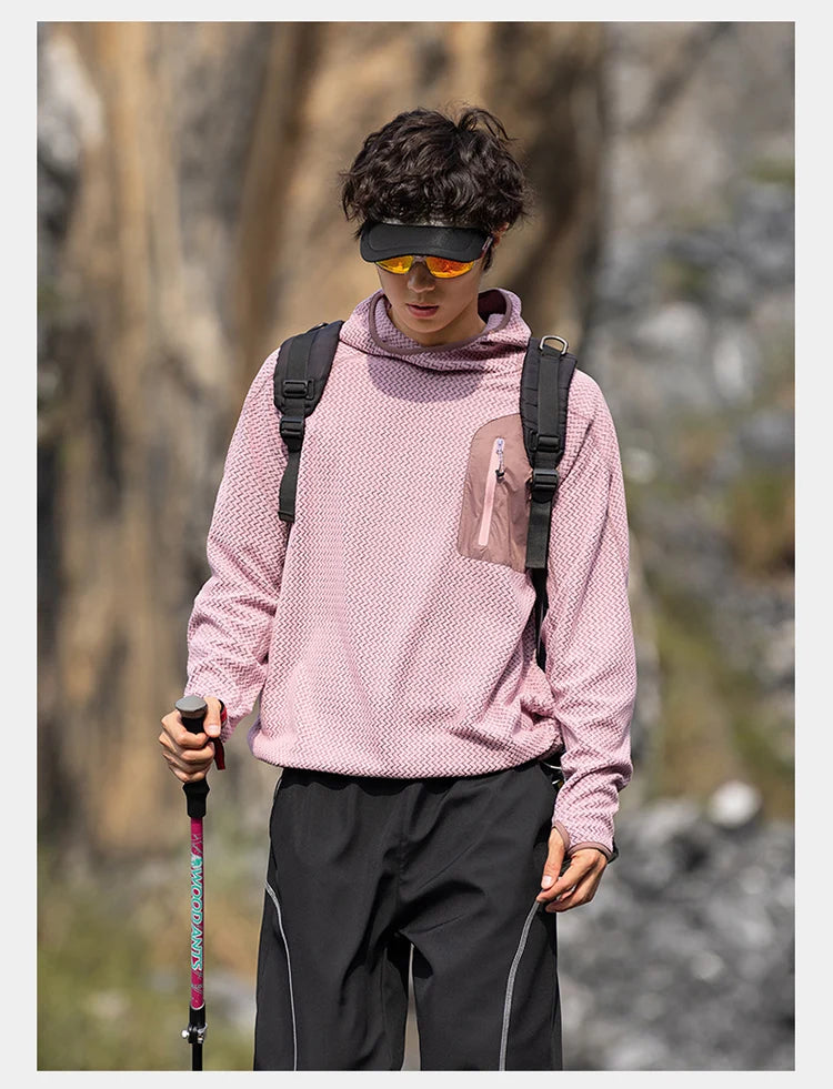 Outdoor Sport Hoodie Men Women Loose Casual Lightweight Warm Pullover Hooded Sweatshirts Couple Autumn Winter Hoody Tops