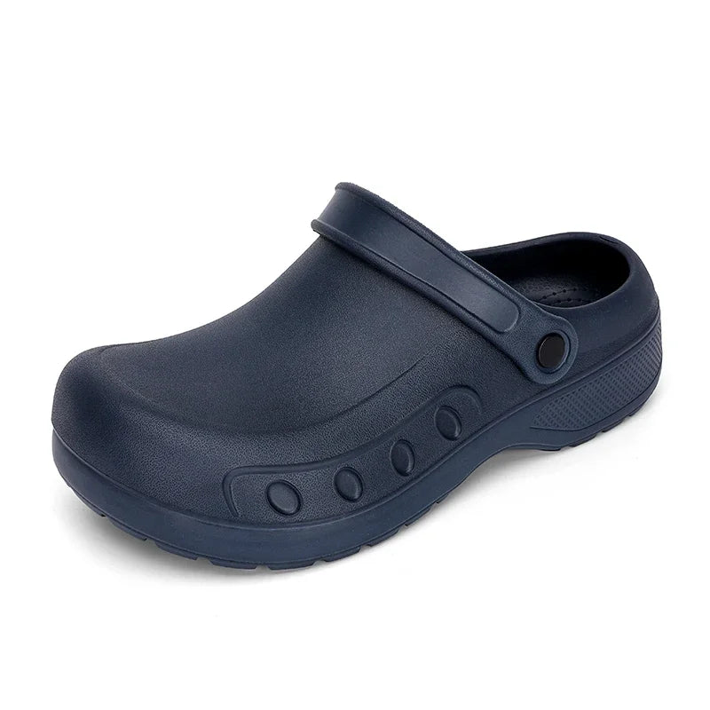 2025 Men's Casual Outdoor EVA Injection Molded Anti Slip Slippers Outsole Comfortable Garden Cloth Waterproof Sandals Size 39-48