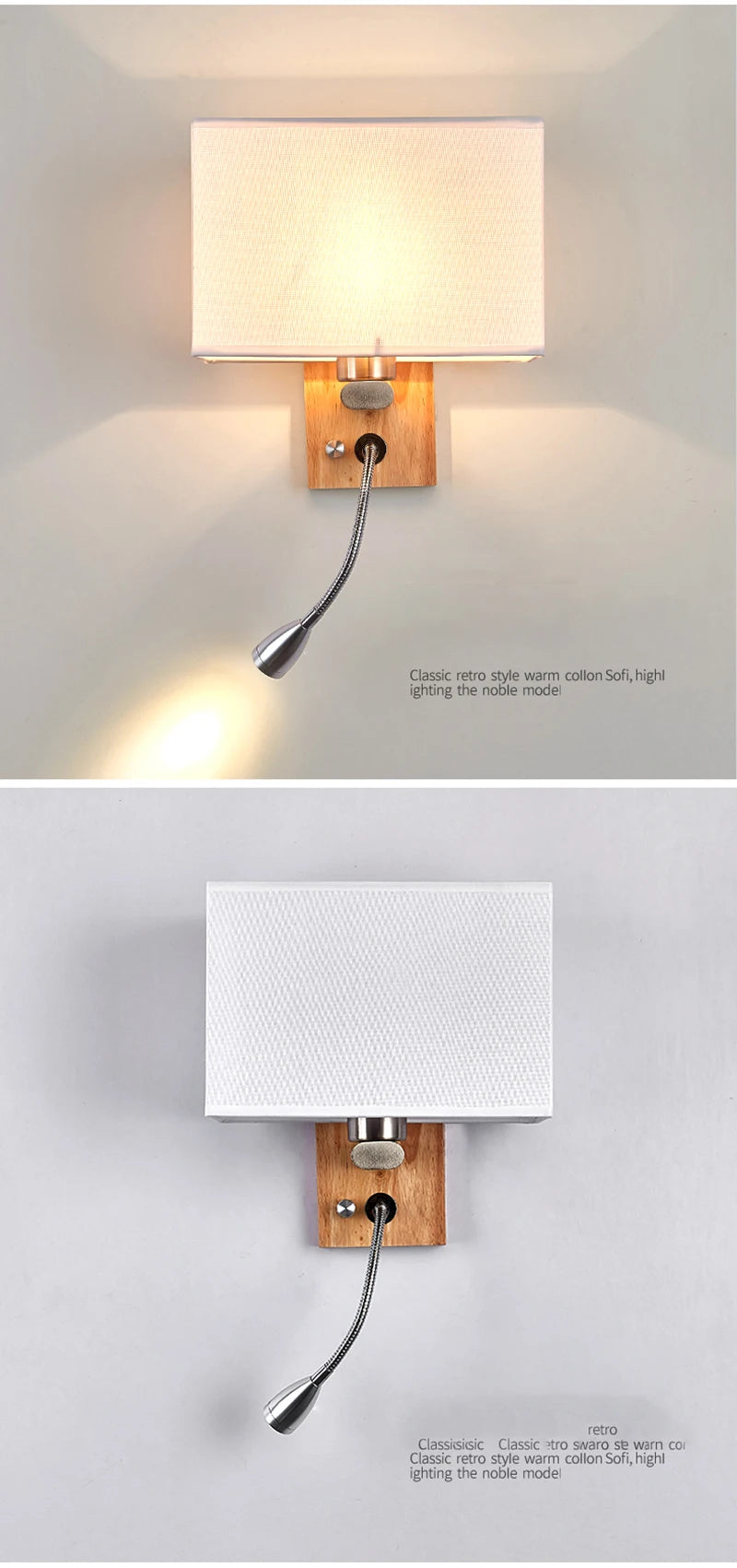 Bedroom Wall lamp With 3W Spotlight Modern Sconce for Living Room Bedside Bathroom Mirror Light Home Decor Indoor Light Fixtures