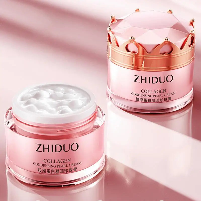 Collagen Moisturizing Pearl Cream Facial Moisturizer Face Care Product Deep Moisturizing Skin Softening Moisturizing Cream