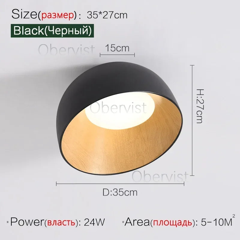 Bedroom Lamp Ceiling Lamp Creative Inclined Ceiling Room Light Personality Modern Minimalist Wood Grain Study Lamp Owner