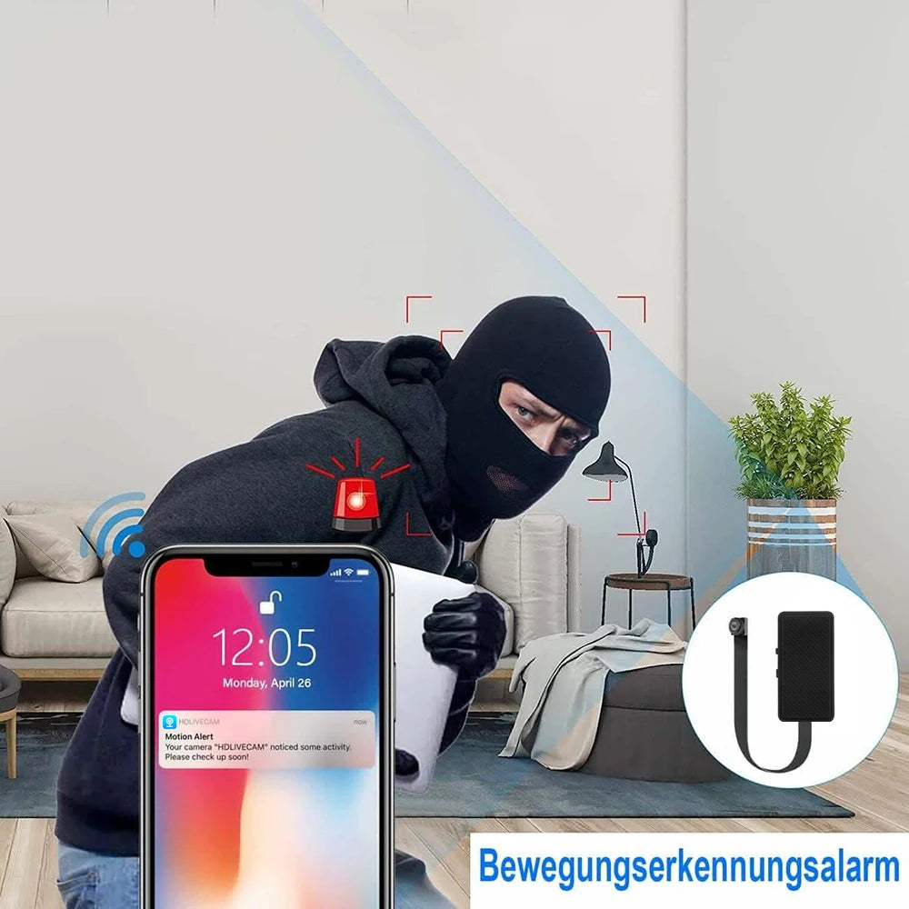 Wifi Camera DIY Portable Mini Camara Wifi 4K Micro Camcorder P2P Wireless Webcam Video Recorder Home Security Nanny Camera