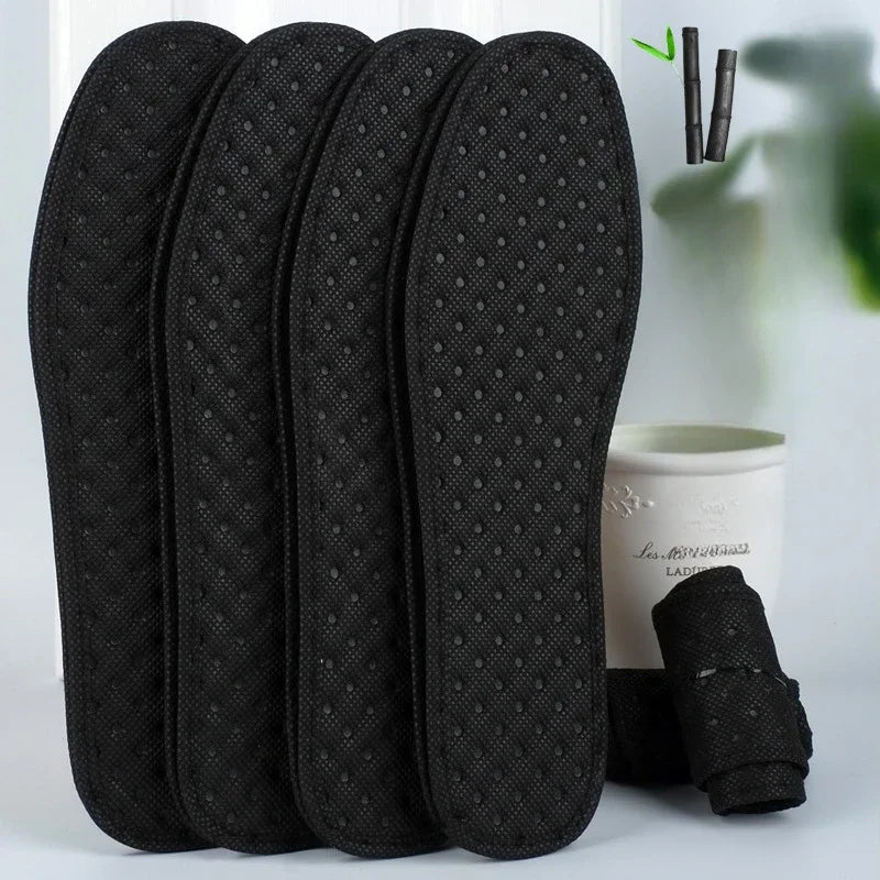 2/20pcs Bamboo Charcoal Deodorant Insoles Mesh Breathable Absorb-Sweat Shoe Pads Men Running Sport Insert Light Weight Insole