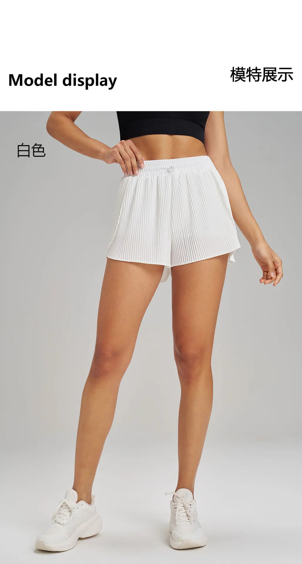 شورت رياضي للياقة البدنية في الهواء الطلق قابل للتنفس وسريع الجفاف شورت فضفاض بطول ثلاثة أرباع للنساء