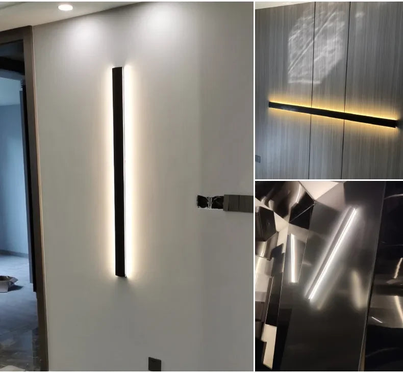 Bedroom Wall Lamp Simple Modern Living Room Background Wall Lamp Led Minimalist Long Entry Porch Aisle Corridor Lamps