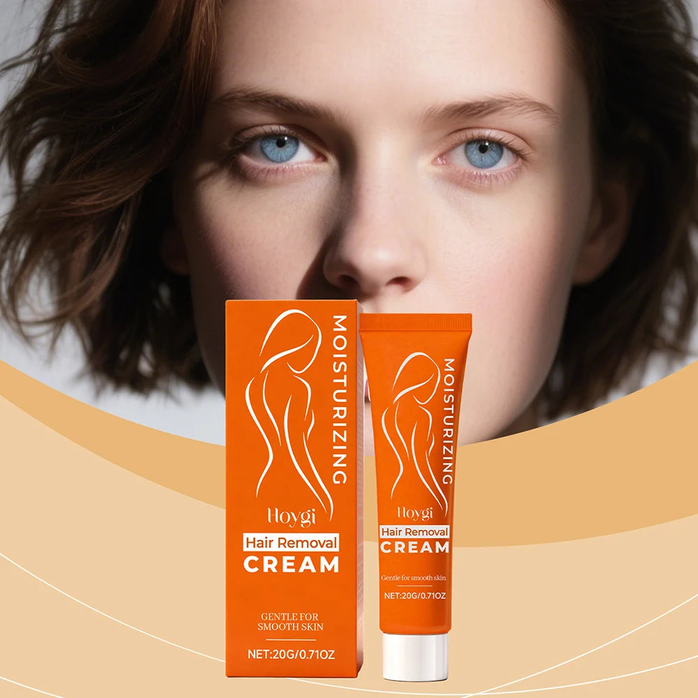 Sensitive Skin Facial Hair Removal Cream Gentle Painless Depilatory Effective Hair Removal Reshaping Skin Smooth Silky
