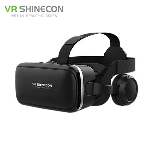 VR Shinecon 6.0 Headphone Version 3D Virtual Reality Stereo Helmet VR Headset with Remote Control for IOS Android