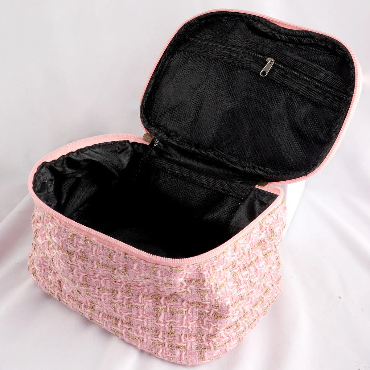 مجموعة من 40 قطعة من أدوات التجميل، حقيبة مكياج للسفر، مجموعة كاملة من فرش التجميل والمكياج، مجموعة نفخة البودرة