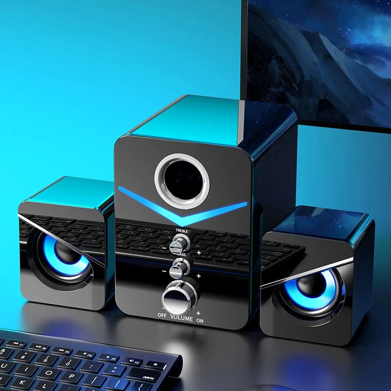 Bluetooth Speaker Home Theater Sound Bass System Mini Speakers Desktop Computer MP3 Player Audio for PC Phone Subwoofer Soundbar