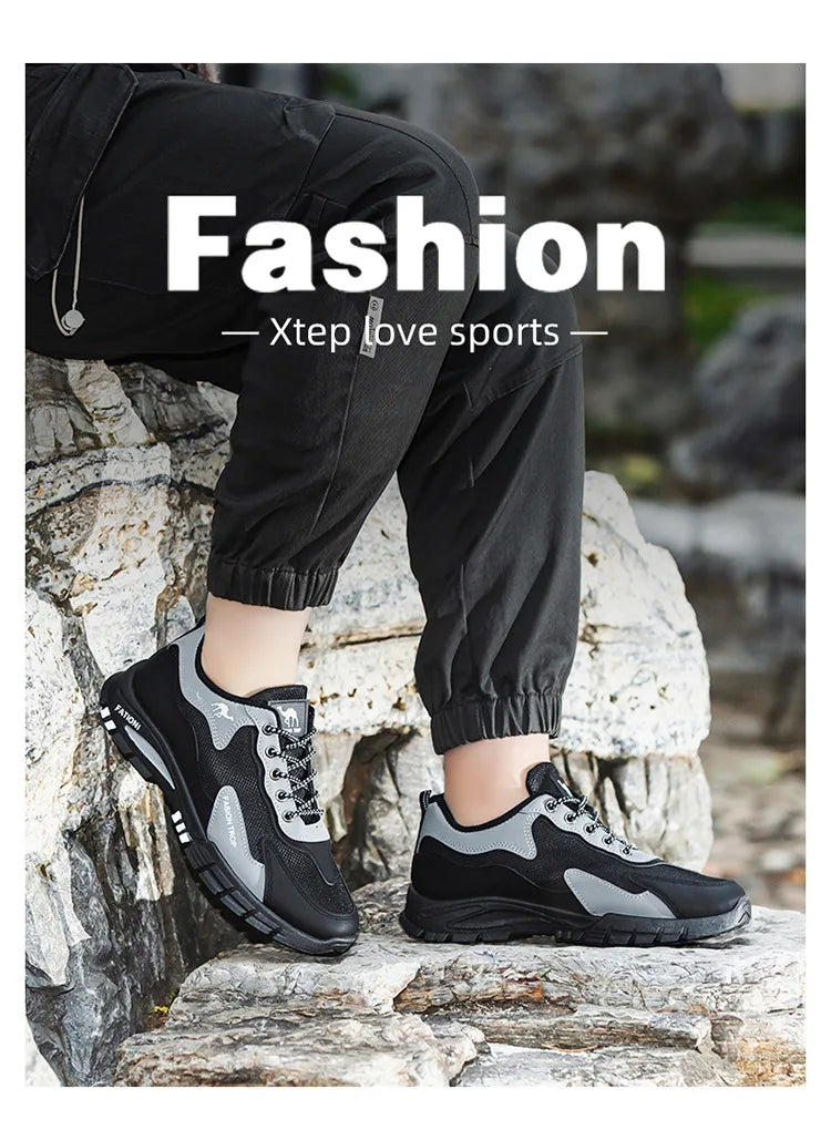 Men's sports and casual outdoor hiking and mountaineering shoes are anti-slip, wear-resistant, comfortable and breathable