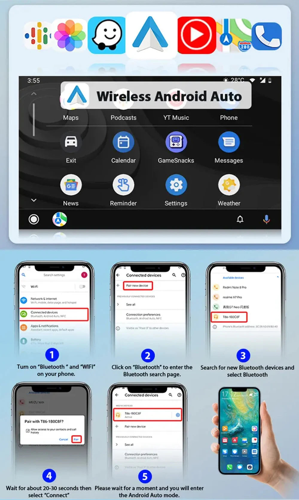 Android For KIA Forte Cerato 2 Porte Koup 2008 2009 2014 Auto Car Intelligent Systems AutoMotiveCarplay Auto Screen Wireless