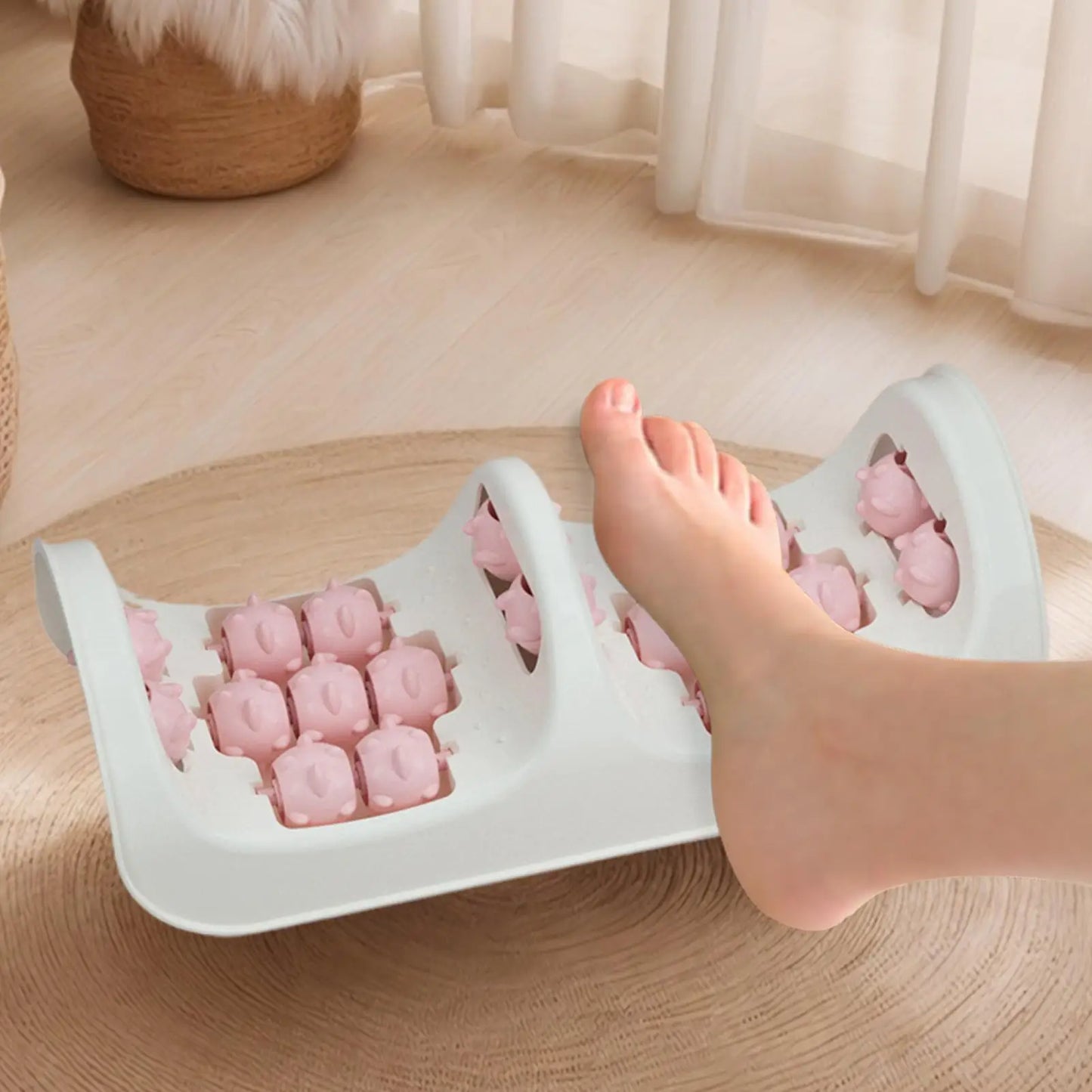 Foot Massager Roller Muscle Recovery Trigger Point Reflexology Board for Heel Pressure Relief Wellness Health Dad Mom