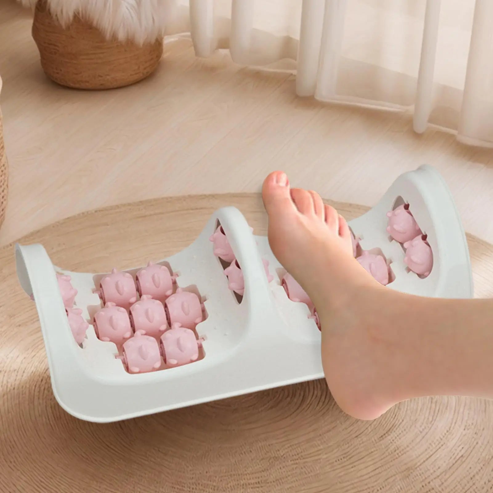 Foot Massager Roller Muscle Recovery Trigger Point Reflexology Board for Heel Pressure Relief Wellness Health Dad Mom