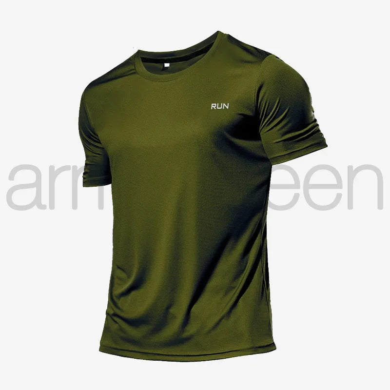 Summer Short-sleeved Sports Shirts, Multi-color Outdoor Fitness Clothing, Men's 3D T-shirts, Running Breathable Quick-drying Top