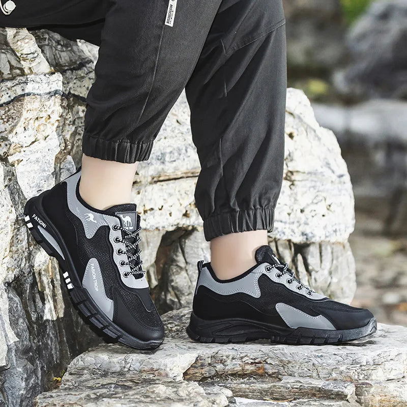 Men's sports and casual outdoor hiking and mountaineering shoes are anti-slip, wear-resistant, comfortable and breathable