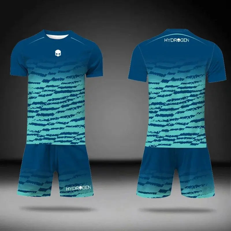 Summer Breathable Sports Two-Piece Outfits: T-Shirt and Shorts Set Suitable for Outdoor Tennis, Badminton, and Basketball