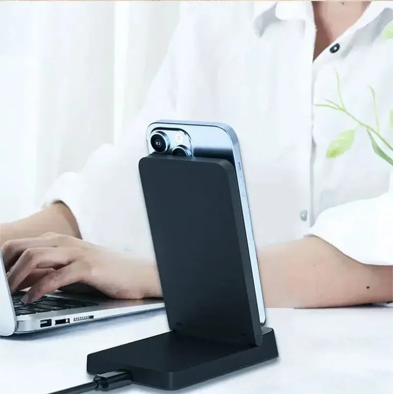 Magnetic 30W Wireless Charger Desktop Fast Charging Station Fold Smart Phone Holder Charge For Magsafe iPhone 16 15 14 13 12 Pro