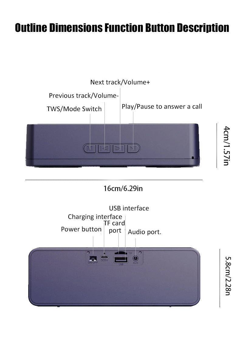 S18 Wireless Creative Bluetooth Smart Speaker Mobile Phone Audio Computer Subwoofer Outdoor Convenient Radio