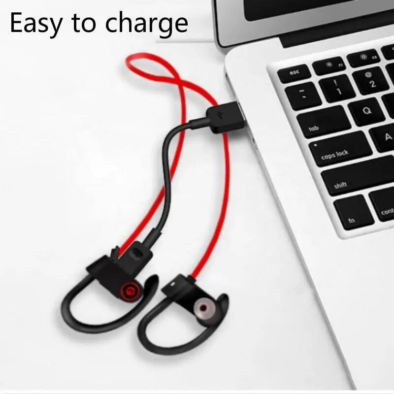 Wireless Bluetooth 5.0 Earbuds Stereo Headphones in Ear Headset Built-in Microphone Sports Waterproof Neck-hanging Headsets