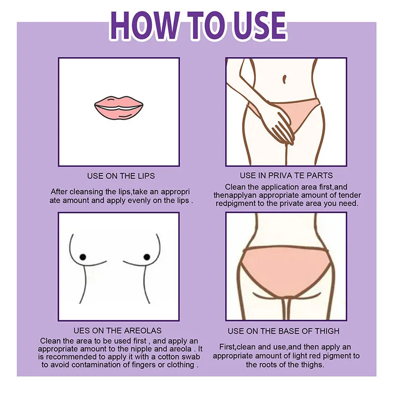 كريم تبييض الجسم للبشرة الداكنة والمناطق الحساسة، جوهر وردي لتفتيح البشرة الباهتة، مبيض الجمال والصحة للشحن المباشر 20 جرام