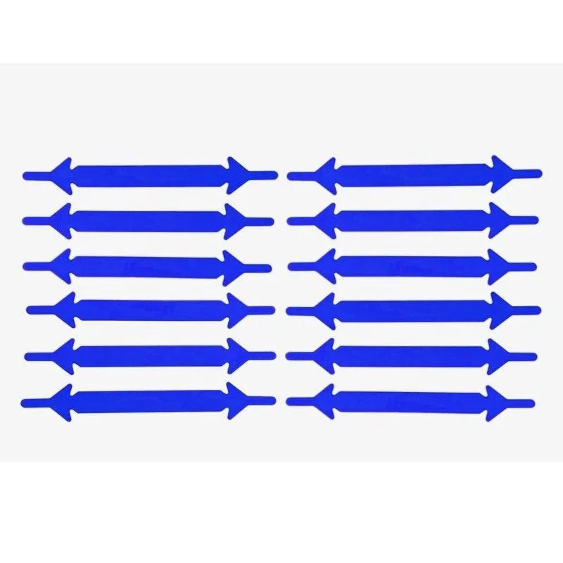 12Pcs Silicone Shoelaces for Shoes No Tie Shoe laces Elastic Laces Sneakers Kids Adult Rubber Shoelace One Size Fits All Shoes