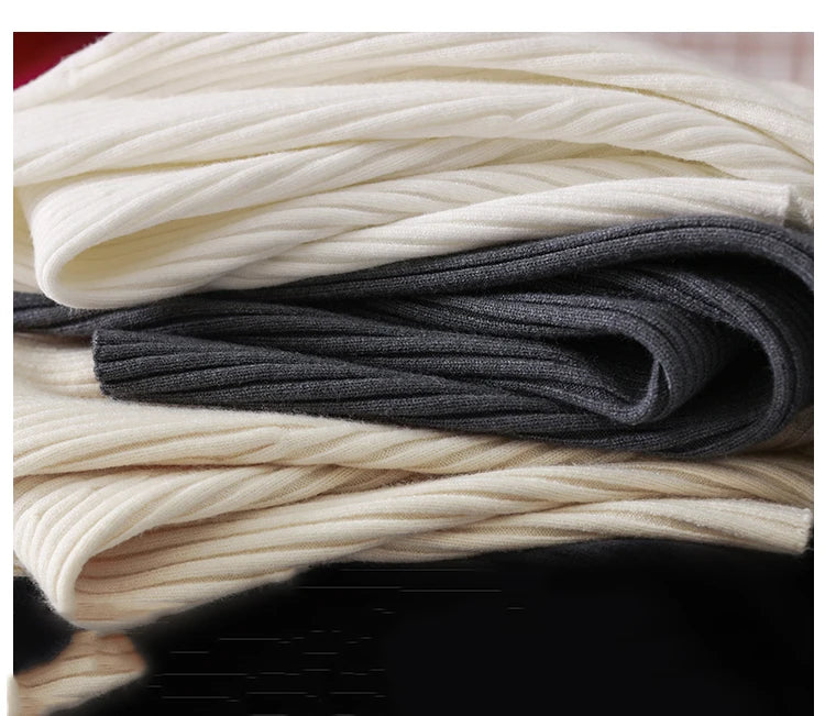 2025 Women Fashion Chic Knitted Tops Autumn Winter Turtleneck Sweater Women Pullovers Long Sleeve Jumper Pull Femme Clothing