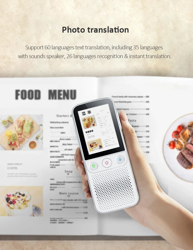 T11 Portable Audio Translator 138 Language Smart Translator Offline In Real Time Smart Voice AI Voice Photo Translator T10Pro