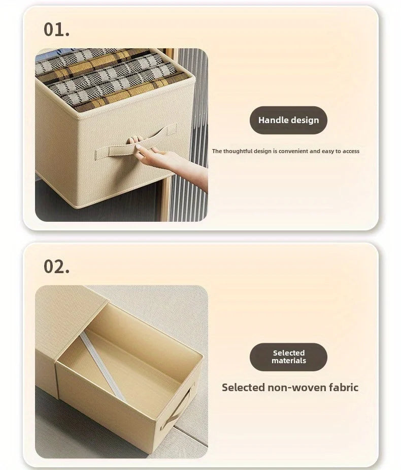 Wardrobe Organizer Drawer, Non-Waterproof, Multi-Purpose Storage Box for Clothes and Pants, Clothes Organizer Storage