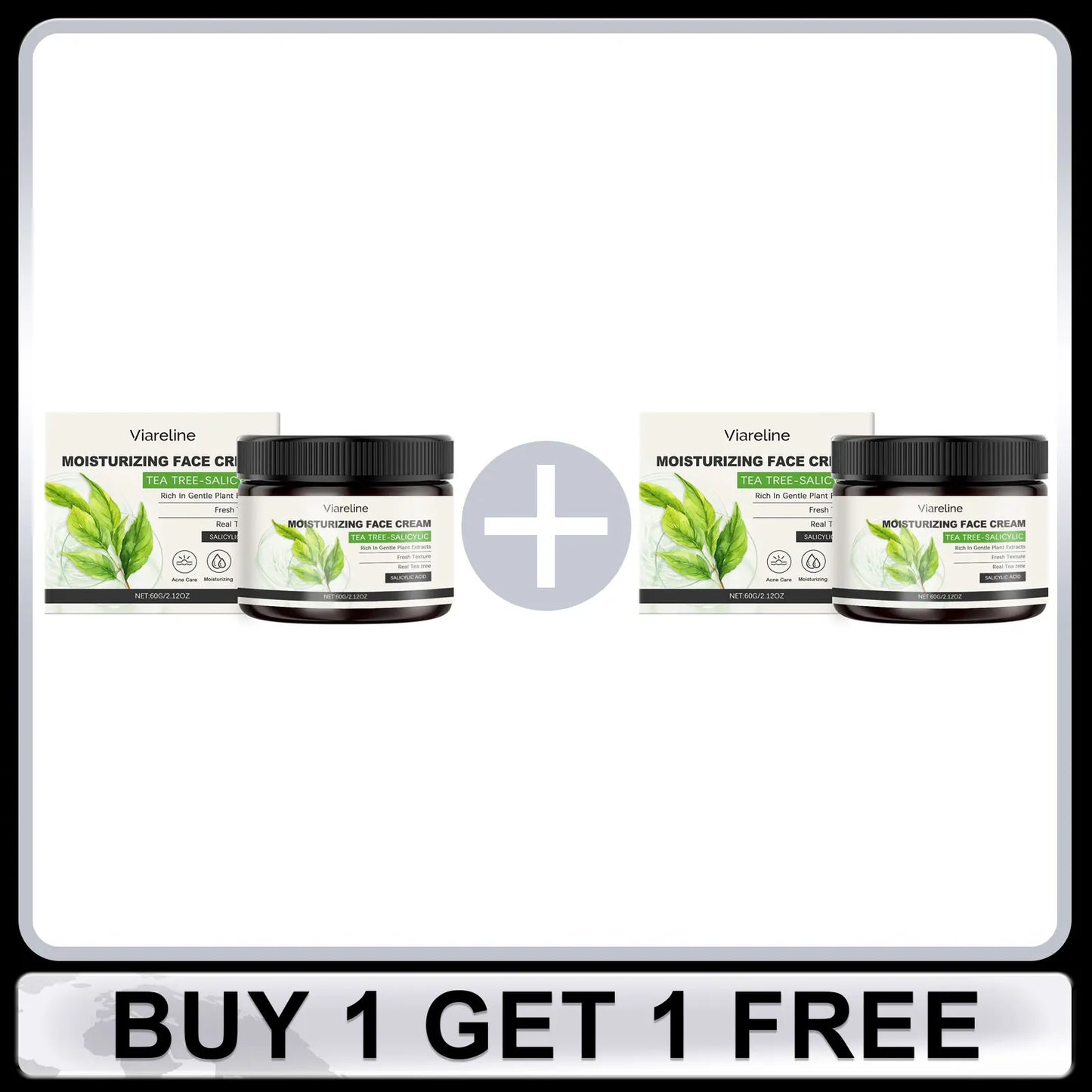 Salicylic Face Care Set Cleansing Pores Cleanser Moisturizing Toner Oil Control Serum Anti Acne Face Cream Smoothing Skin Care