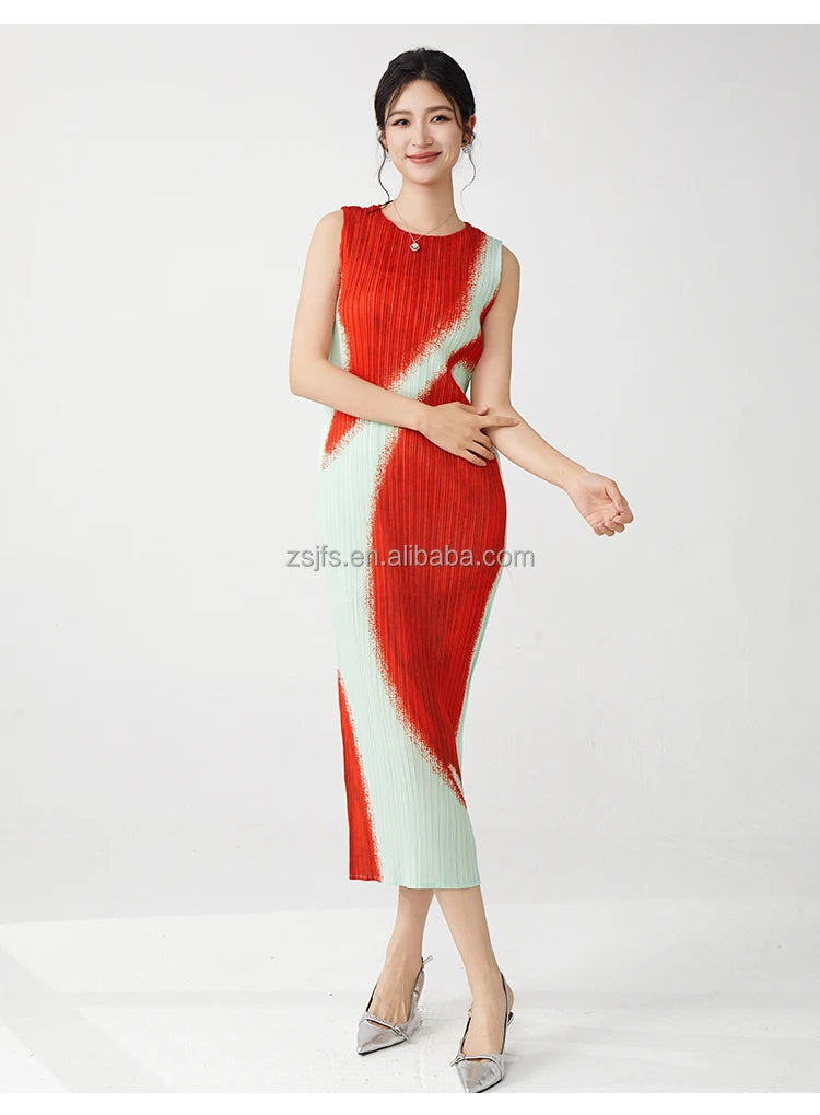 Women Clothing Wholesale Summer Ladies Fashion Dresses High Quality Stretch Sleeveless Dresses SwiftNest