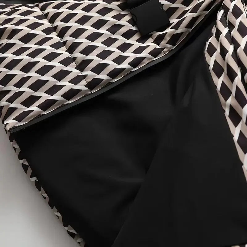 2025 New Women'S Fashion Waist With Belt Hooded Down Cotton Jacket Commuting Warm Windproof Jacket More Comfortable To Wear