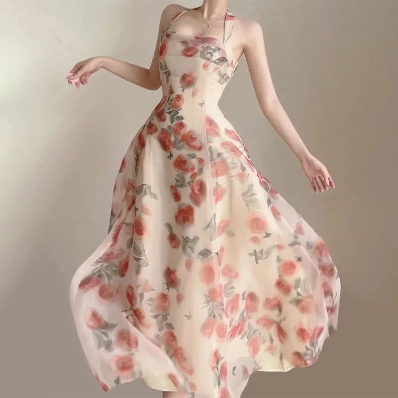 Long Dresses Womens Clothing French Elegant Party Dressess Female 2025 Summer New Fashion Versatile Beach Style Evening Dresses SwiftNest