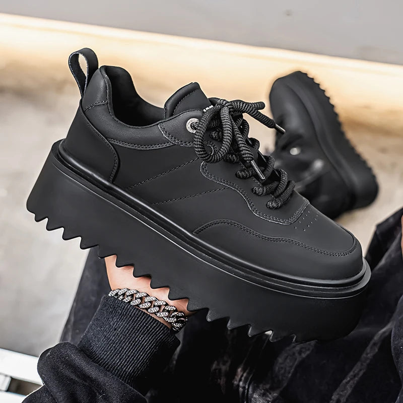 2025 New High Quality Men's Shoes Thick Soled Height Increasing Casual Skateboarding Shoe for Outdoor Running Sports Shoes