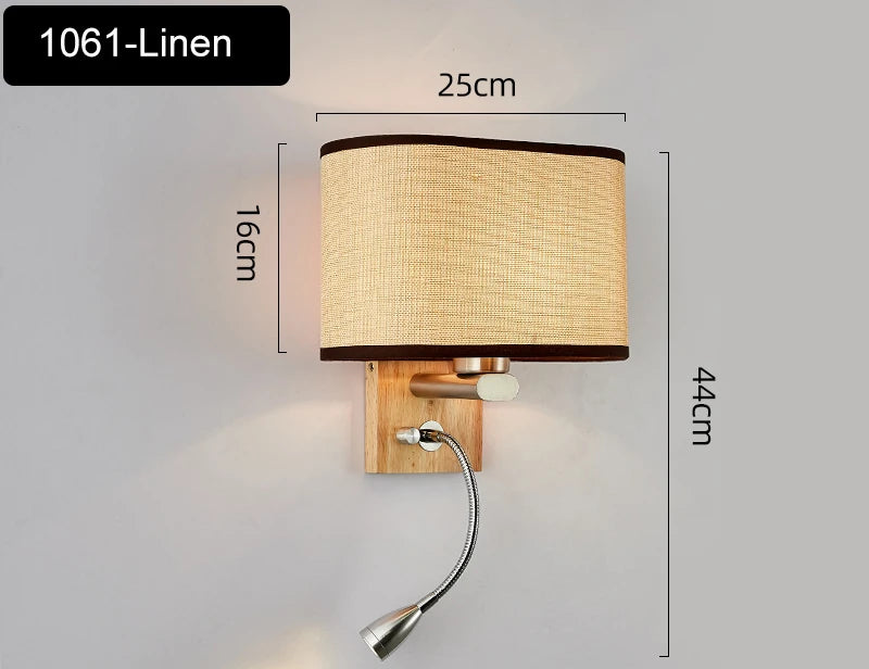 Bedroom Wall lamp With 3W Spotlight Modern Sconce for Living Room Bedside Bathroom Mirror Light Home Decor Indoor Light Fixtures