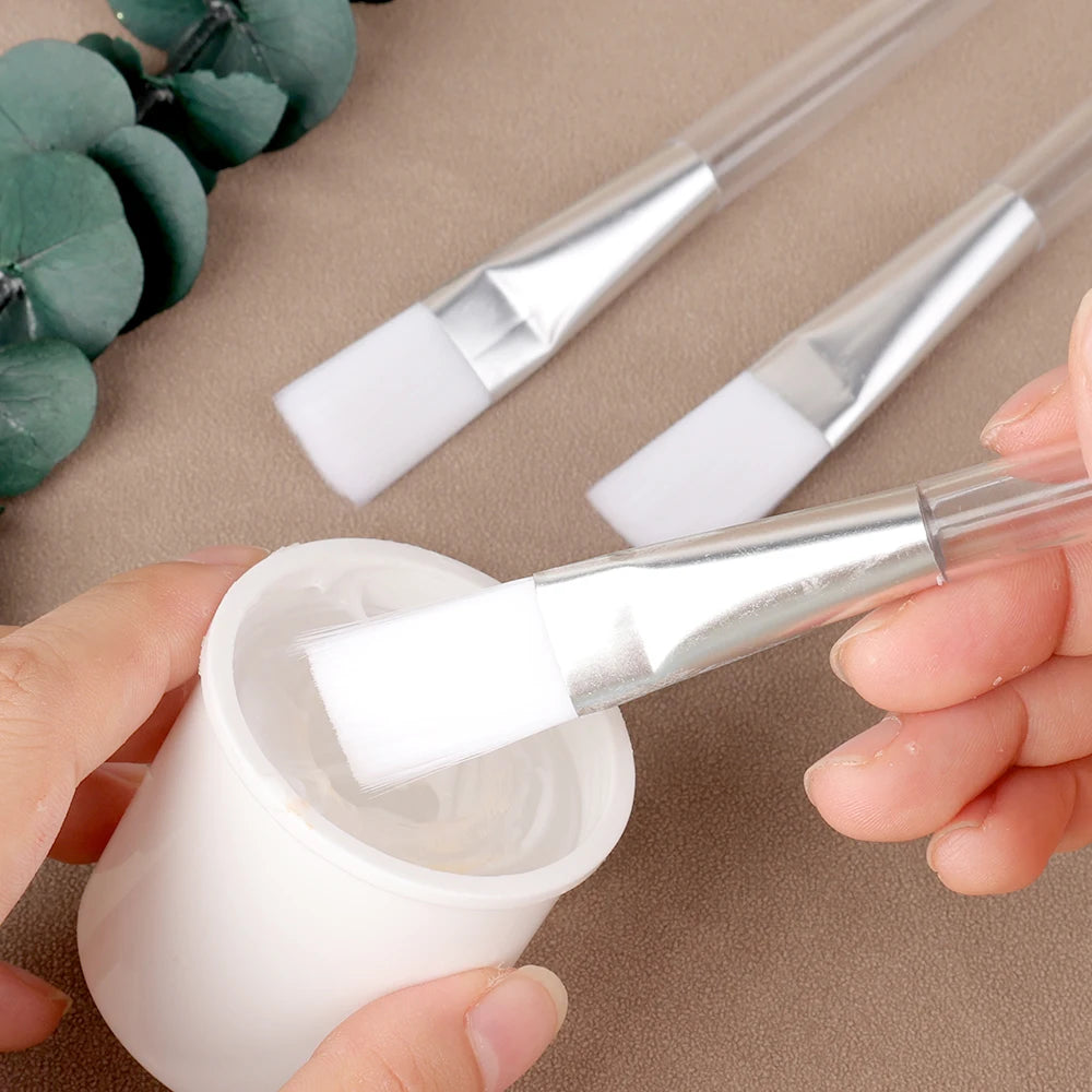 فرش أقنعة الوجه التجميلية، أدوات صنع أقنعة الوجه المصنوعة يدويًا من الشعر الناعم، فرش مكياج، أقنعة، أدوات وضع، صالون تجميل، سبا، أدوات العناية بالوجه