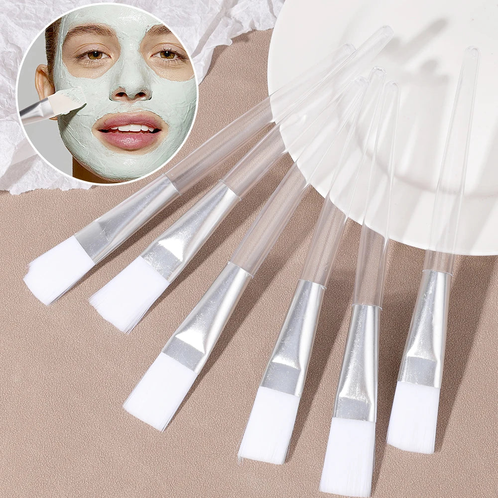 فرش أقنعة الوجه التجميلية، أدوات صنع أقنعة الوجه المصنوعة يدويًا من الشعر الناعم، فرش مكياج، أقنعة، أدوات وضع، صالون تجميل، سبا، أدوات العناية بالوجه