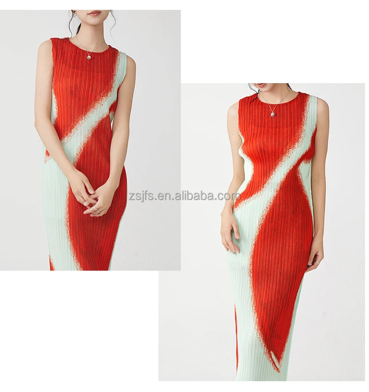 Women Clothing Wholesale Summer Ladies Fashion Dresses High Quality Stretch Sleeveless Dresses SwiftNest