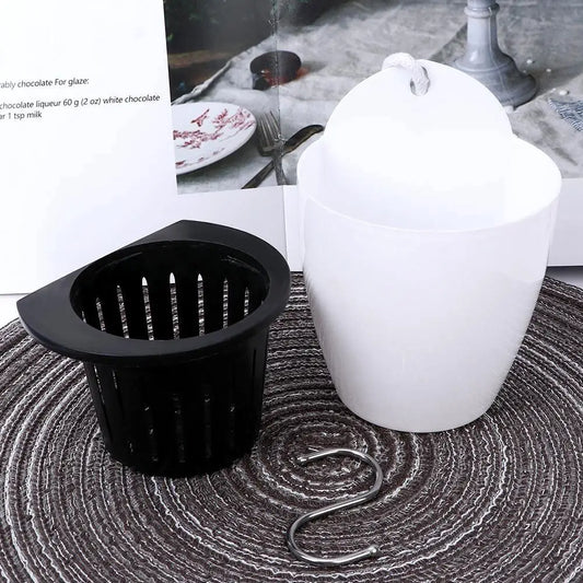 Garden Decor Hanging Self Watering Basket Planter Flower Pot Plant Pot