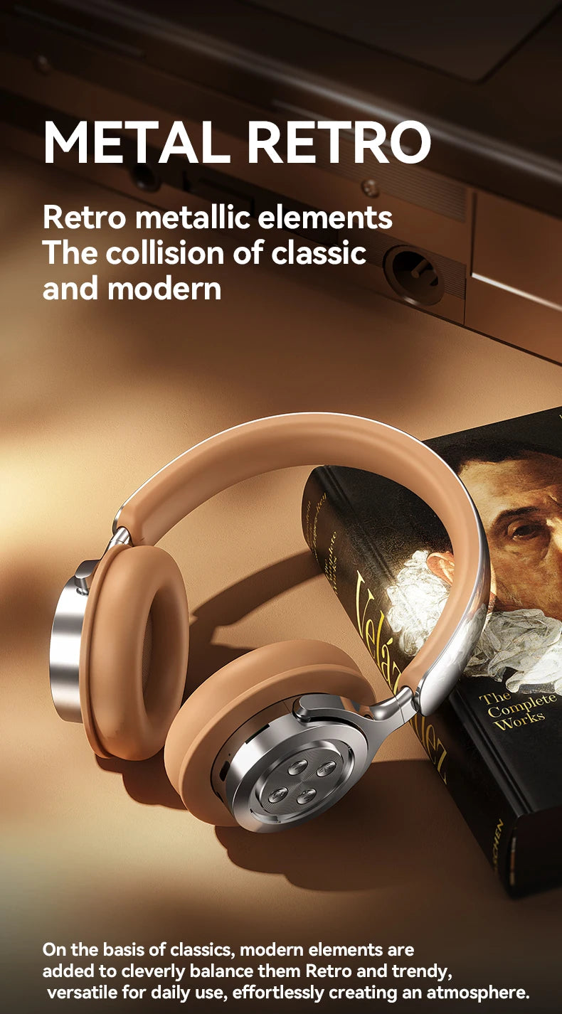 Bluetooth 5.3 Headsets Gaming Headphones Dual Mode Wireless Earphones Foldable Noise Reduction Music Headsets For iPhone Xiaomi