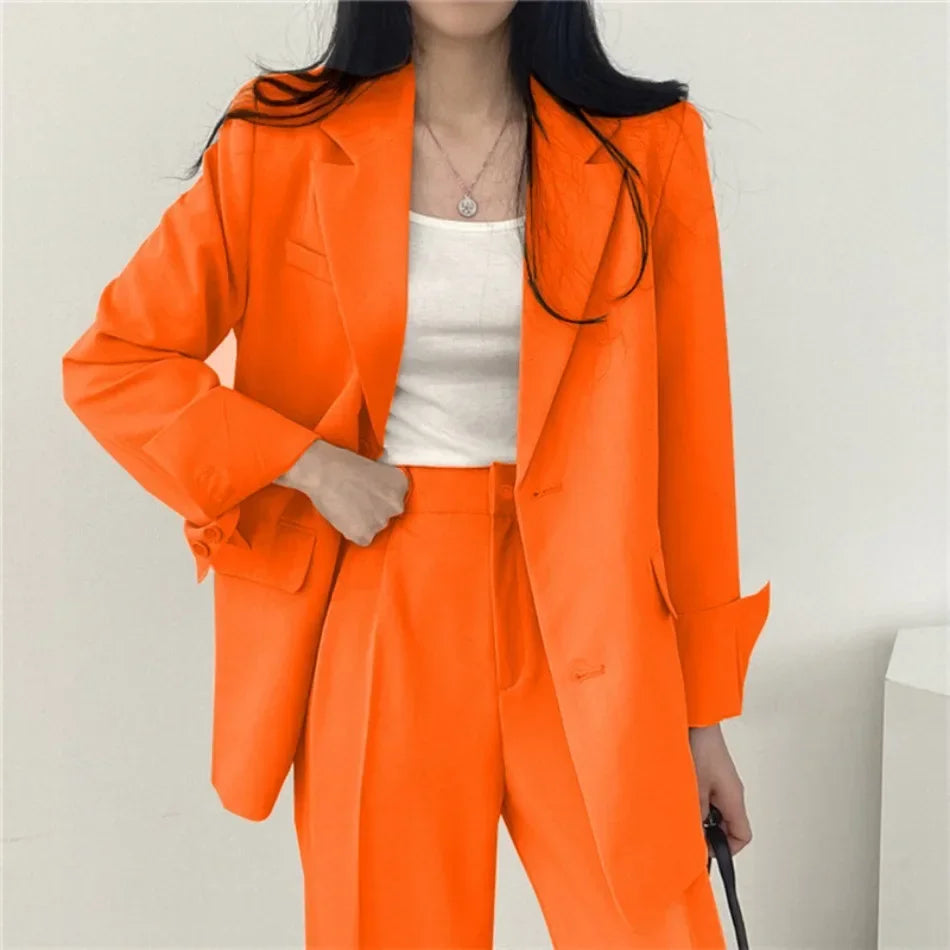 Fashion 2 Piece Sets Women Outfits Spring Autumn New in Korean Pants Sets Commuter Elegant Suit Coat 2 Piece Sets Women Jacket SwiftNest
