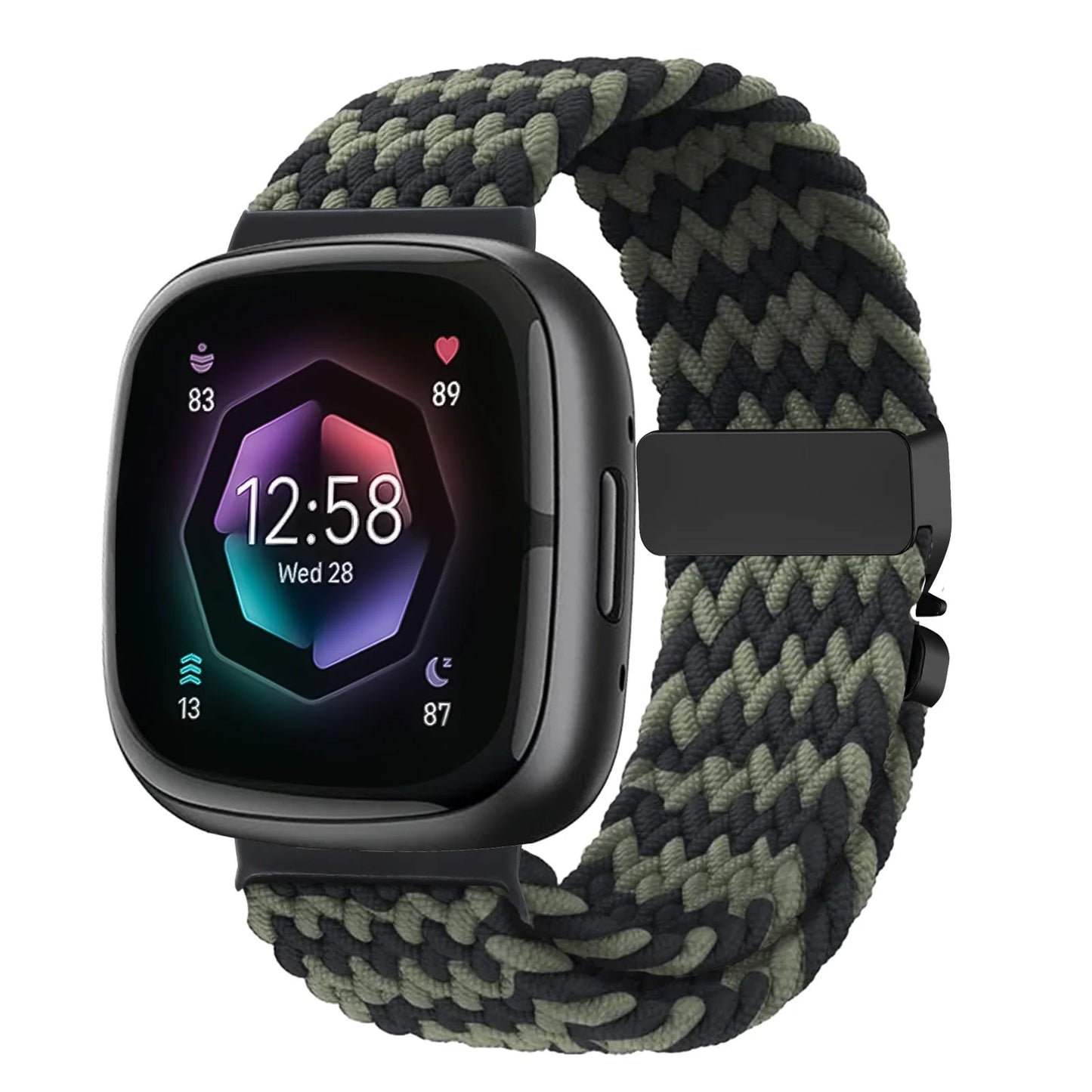 Parachute Braided Strap for Fitbit Versa 4 3 Sense 2 band Accessories replacment nylon correa Bracelet for Fitbit Versa 4 Strap SwiftNest